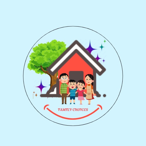 Family Choice logo showing green leaf and home icon with clean typography